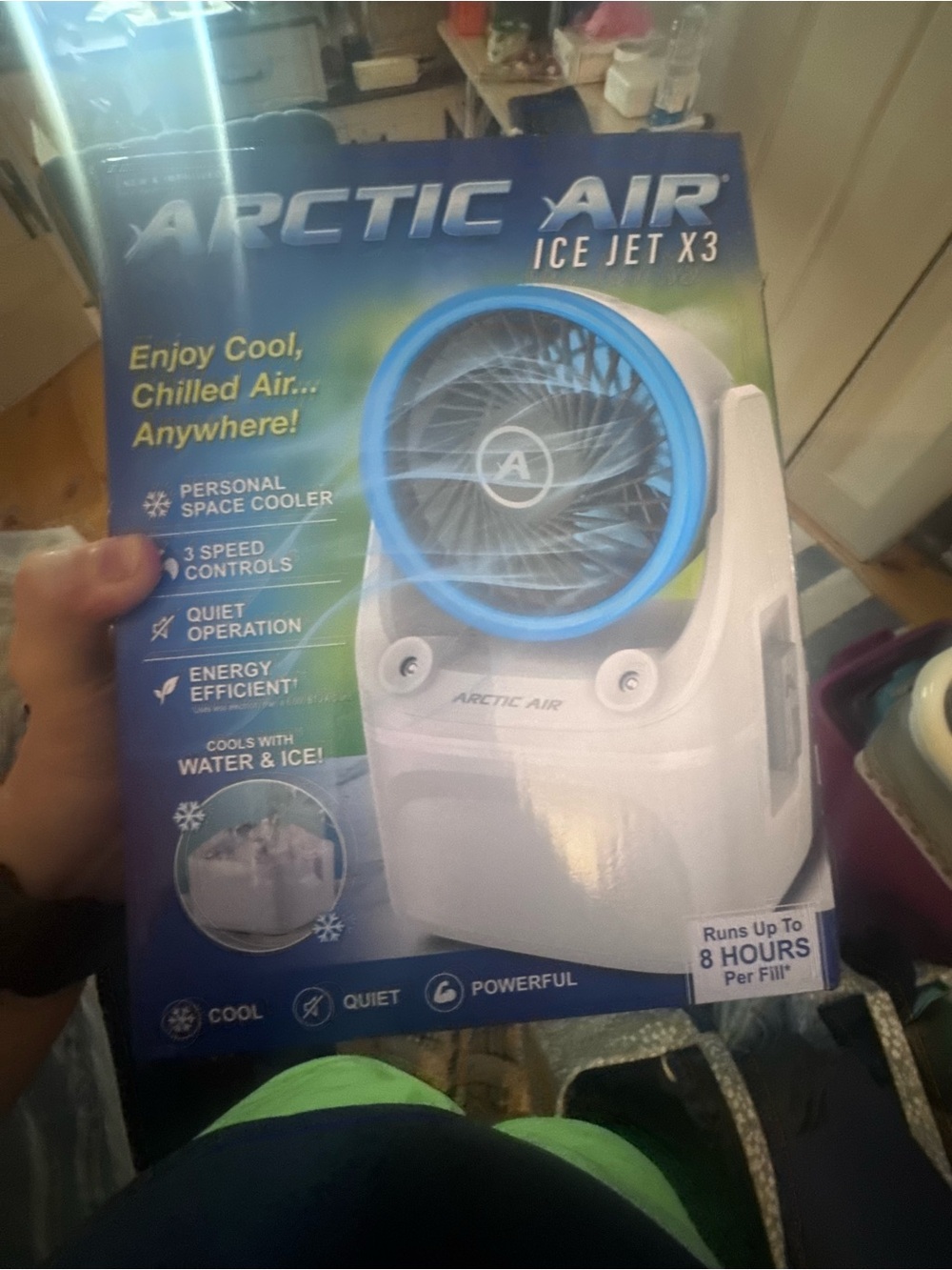 Arctic Air Ice Jet X3 Personal Space Cooler - White & Blue
